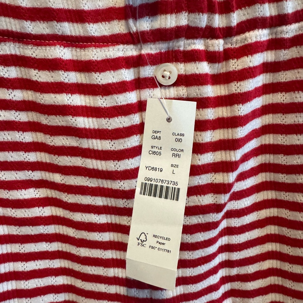 J.Crew Striped Pointelle Shorts | Size Large - Picture 4 of 7